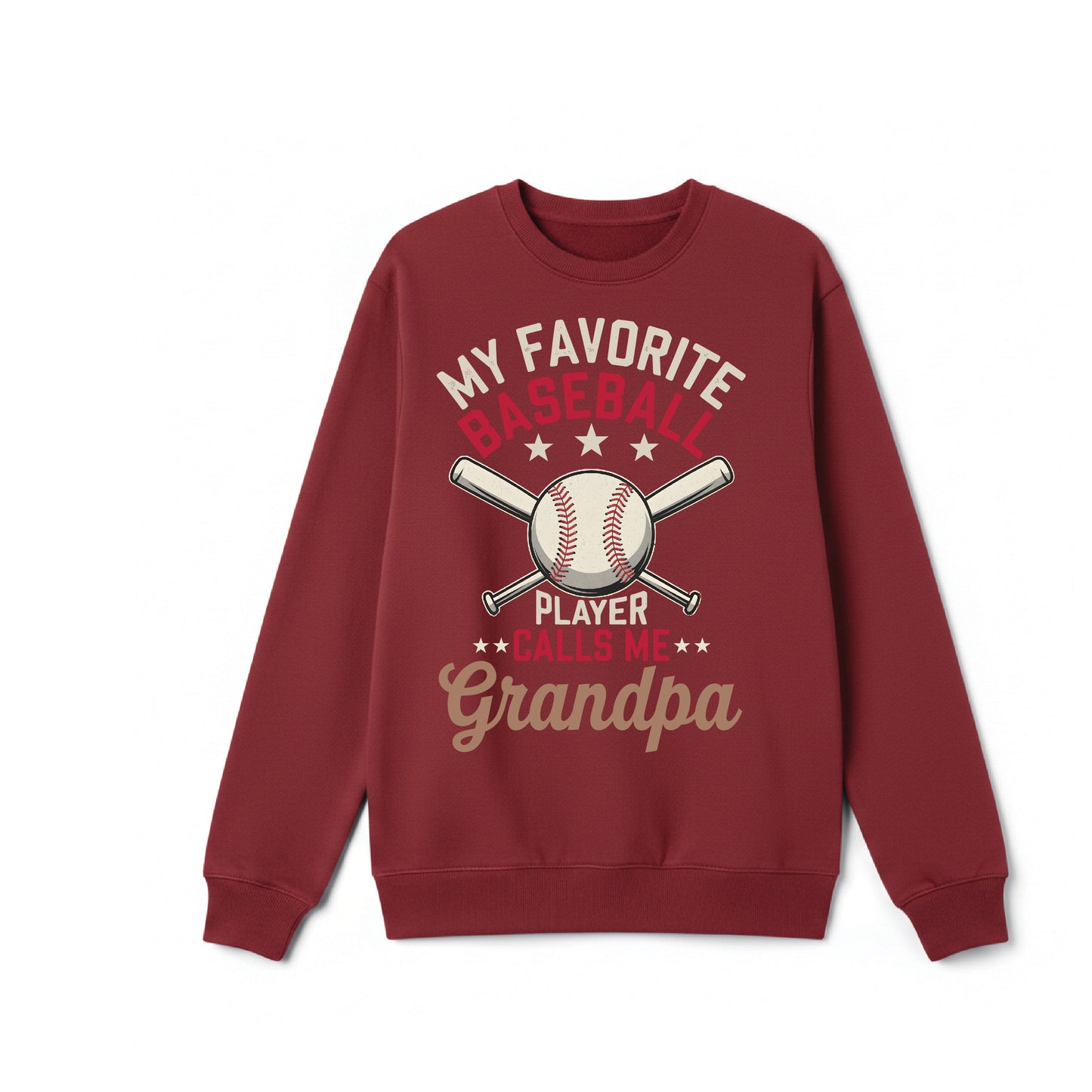 Baseball Grandpa Crewneck Sweatshirt