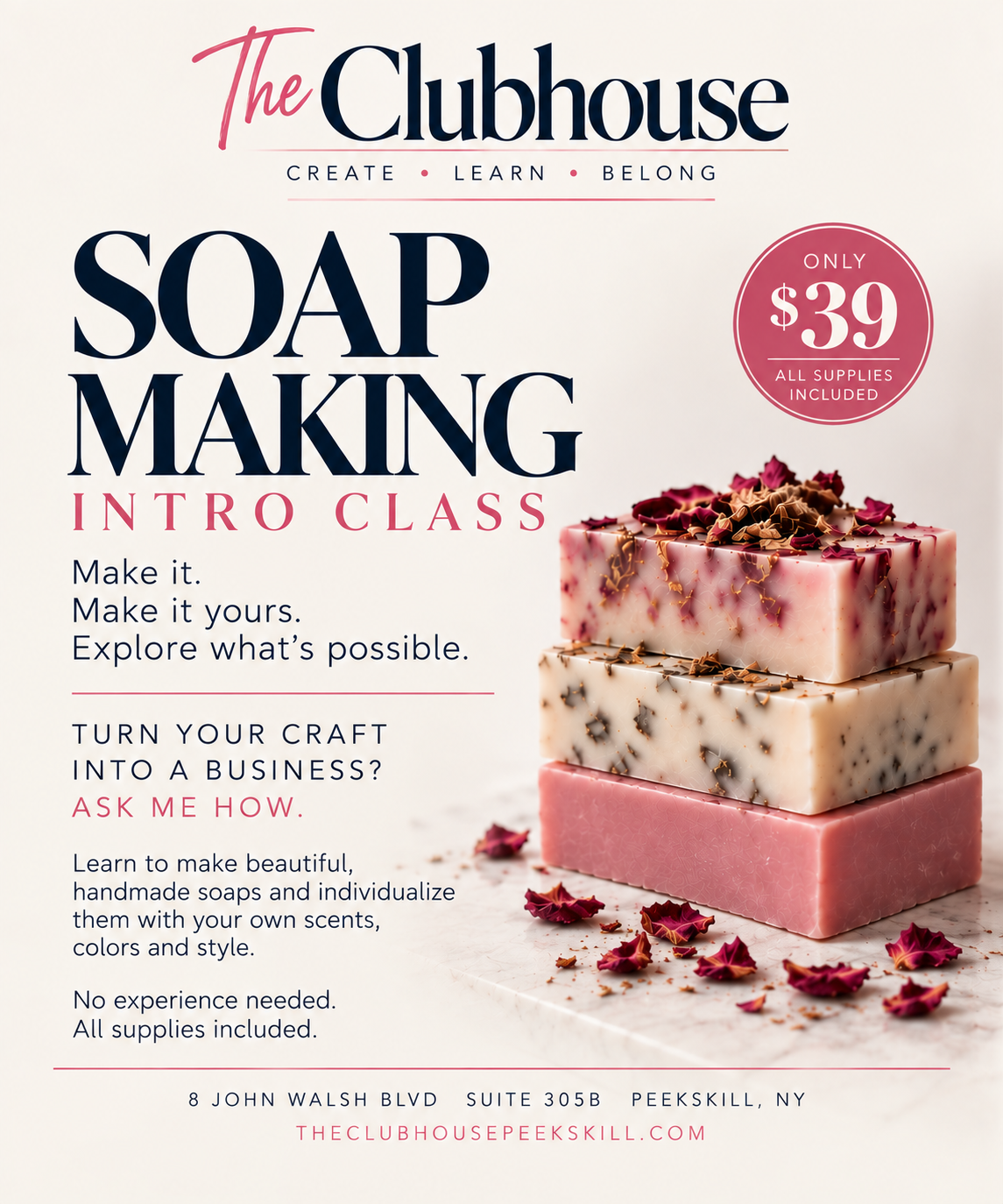 Beginner Soap Making Sunday, October 4 | 3-6 PM