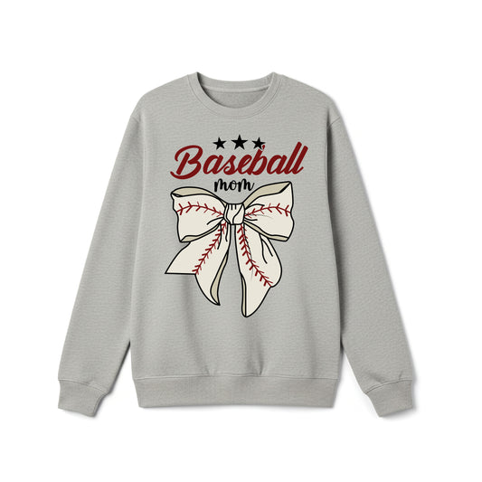 Baseball Mom Bow Crewneck Sweatshirt