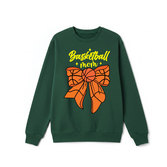 Basketball Mom Bow Crewneck Sweatshirt