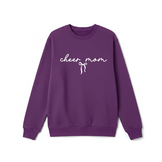 Cheer Mom Bow Crewneck Sweatshirt