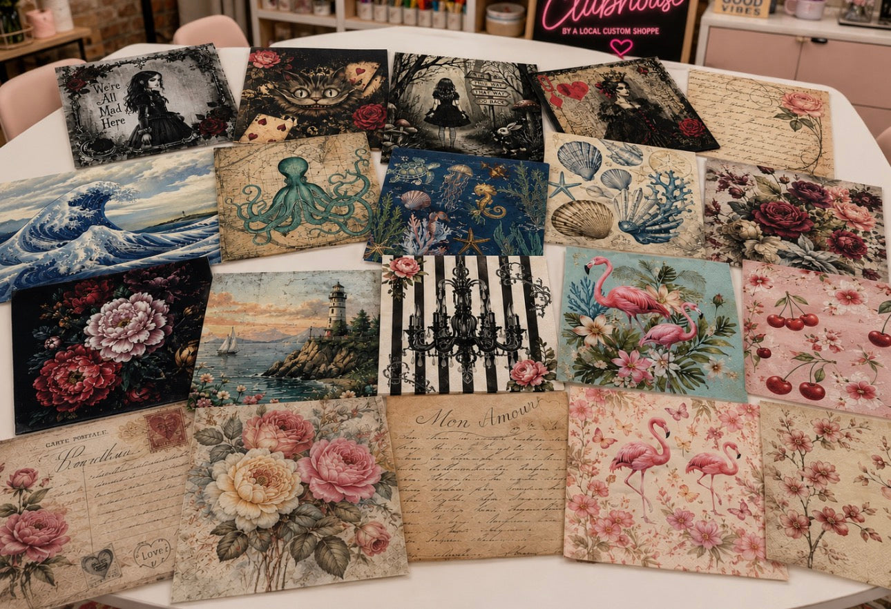 Collage & Decoupage Studio  Friday July 3 6pm-9pm