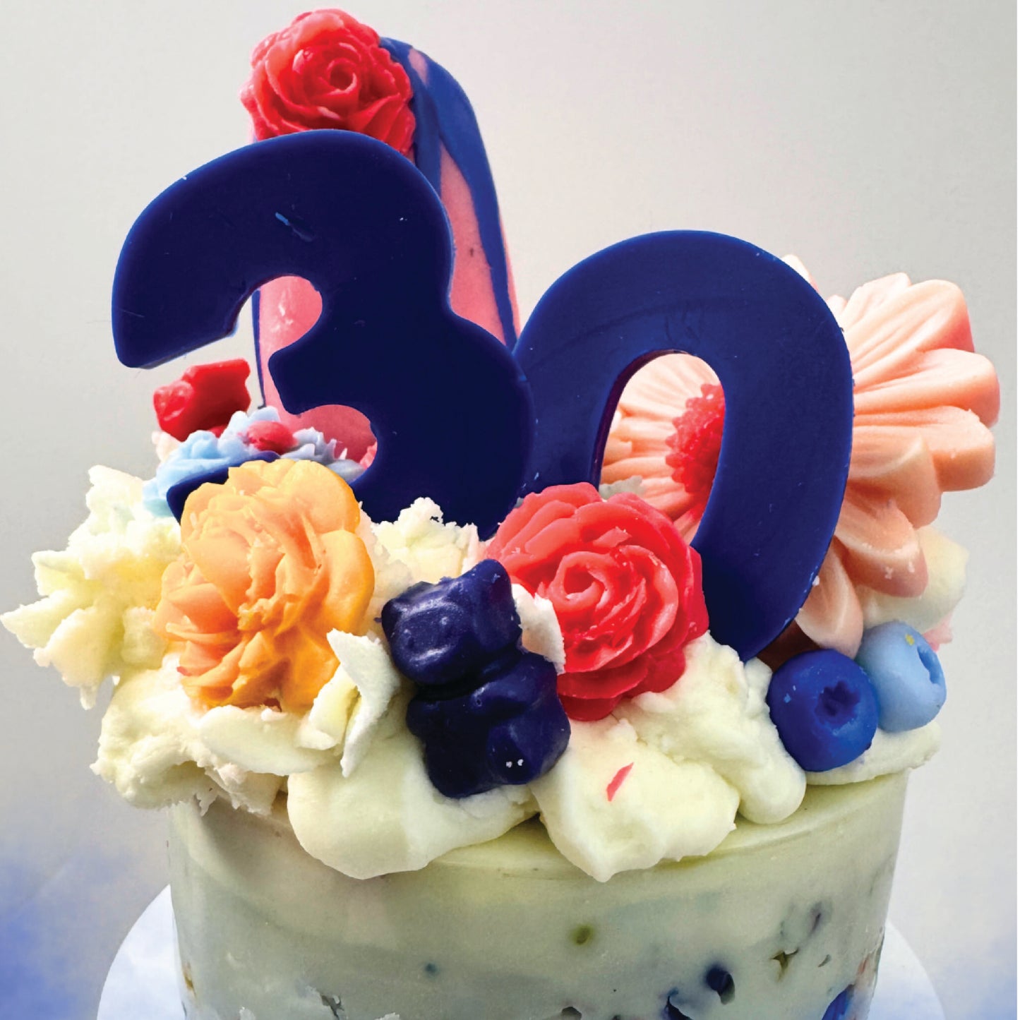 Mini Celebration Cake Candle – Custom Birthday Cake Candle – Personalized Age & Scent Gift