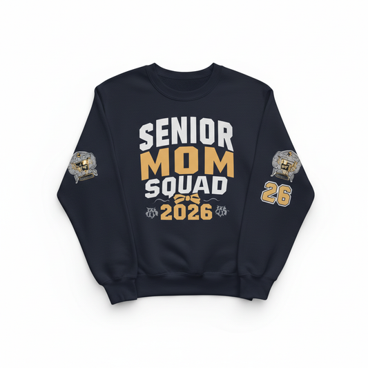 Senior Mom Squad Crew Neck Sweatshirt