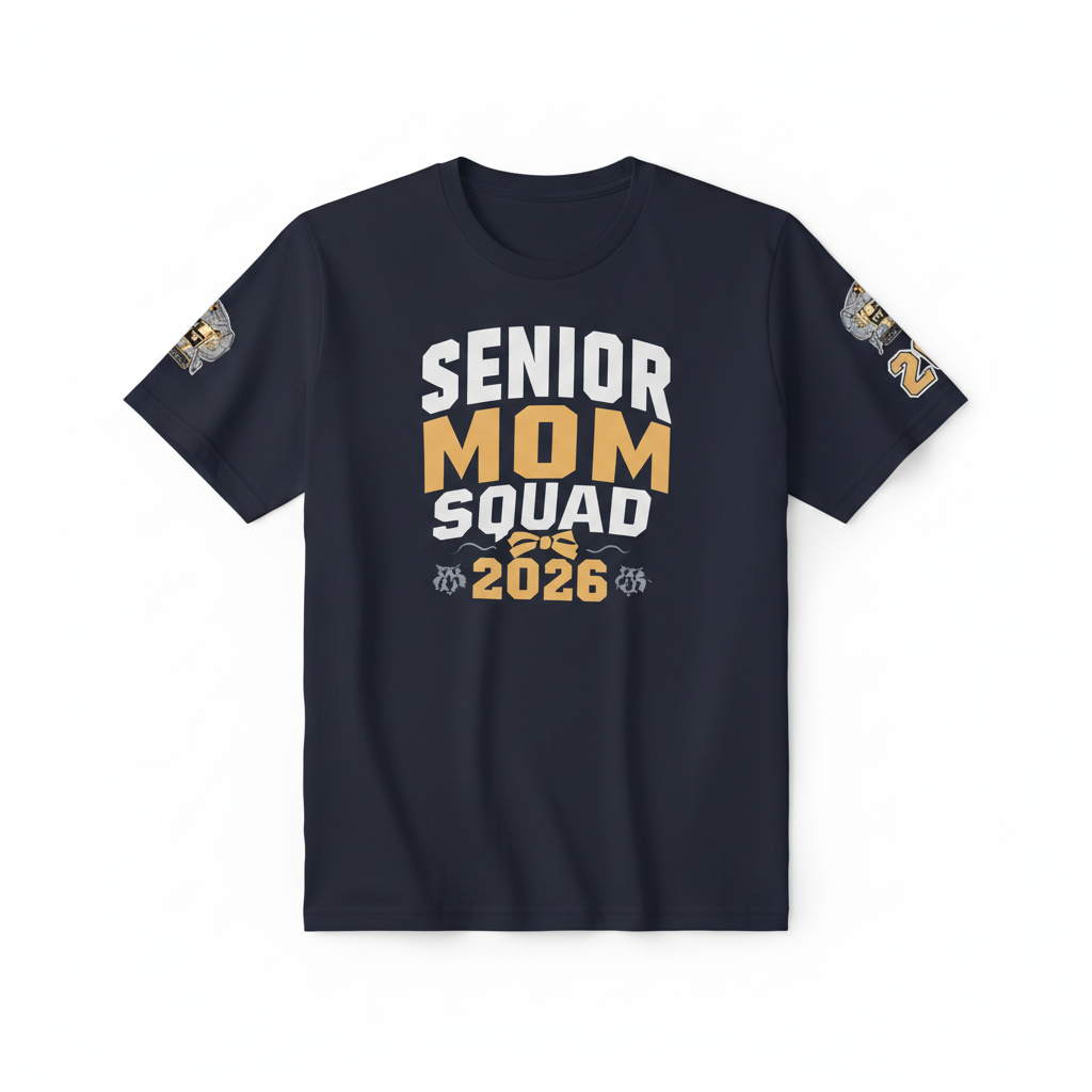 Senior Mom Squad Regular Fit Tee Shirt